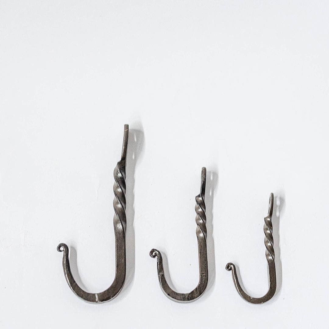 Cast Iron Hook, 3 Sizes