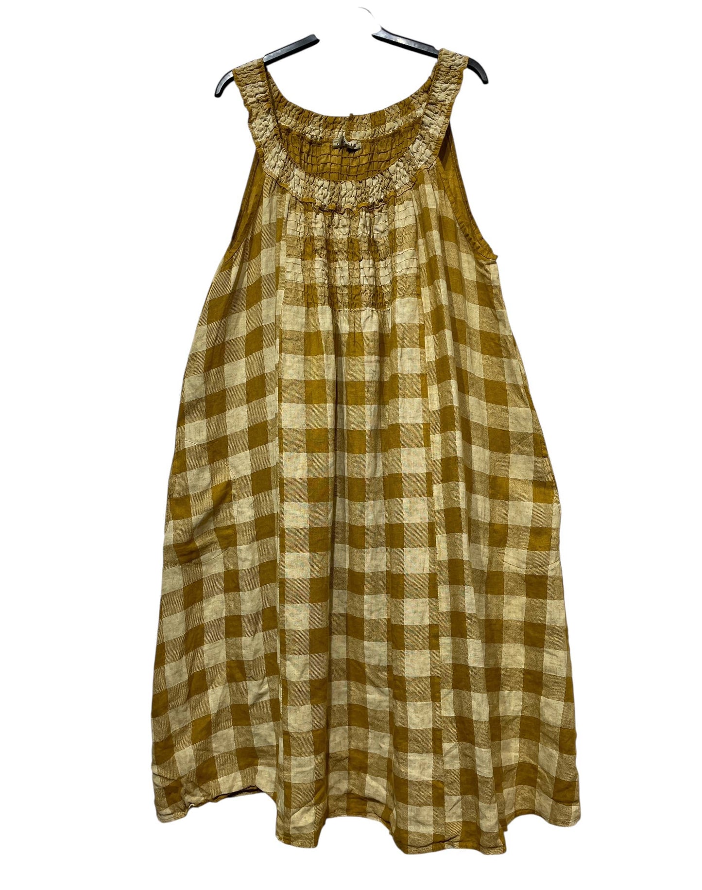 Linen Halter Dress Gingham