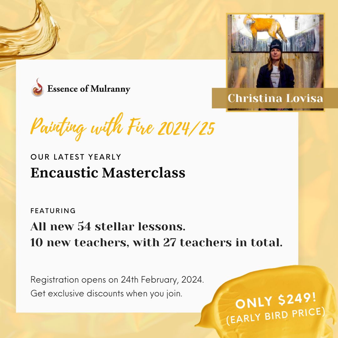 Painting with Fire 2024/25 - A Year-Long Encaustic Journey through e-courses