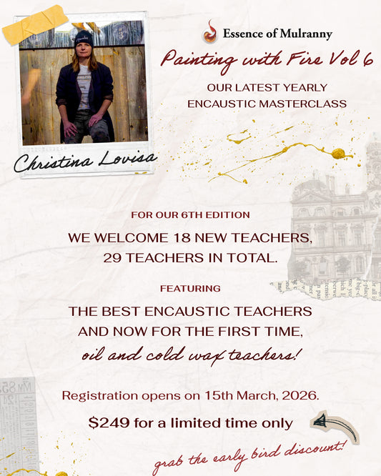 Painting with Fire 2026/2027 - A Year-Long Encaustic Journey through e-courses