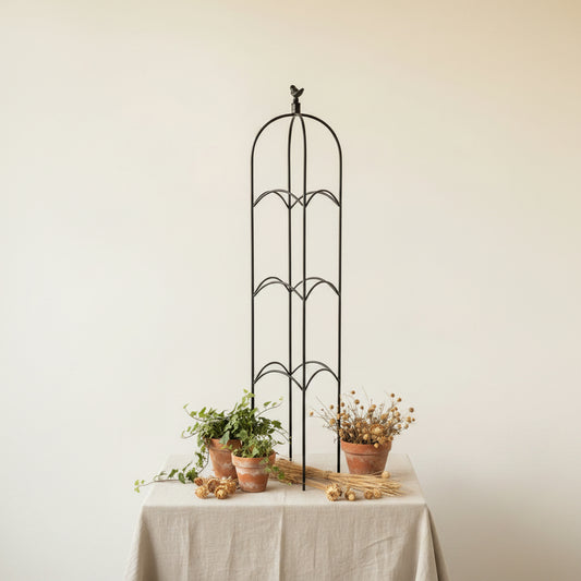 Planter Obelisk with bird finial (2 Sizes)