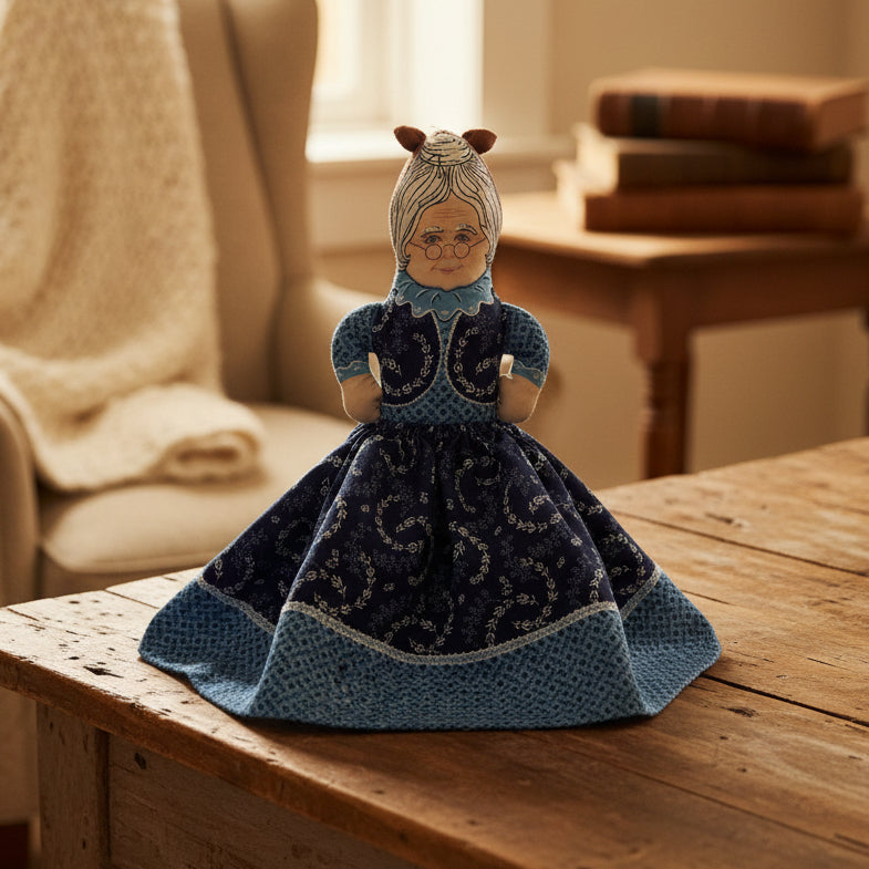 Handmade Vintage Red Riding Hood/Grandma Doll