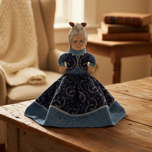Handmade Vintage Red Riding Hood/Grandma Doll