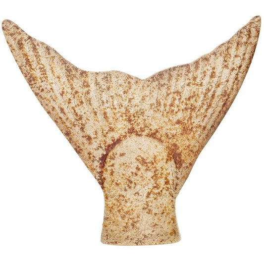 Salmon Tail Wall Decor Heavily Distressed Gold Finish