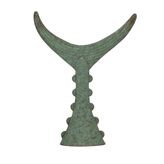 Tuna Tail Wall Decor Heavily Distressed Aqua Finish
