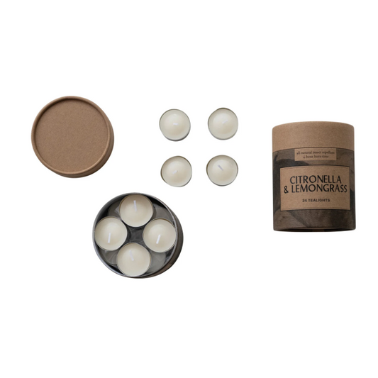 Citronella Tea Lights - Set of 24