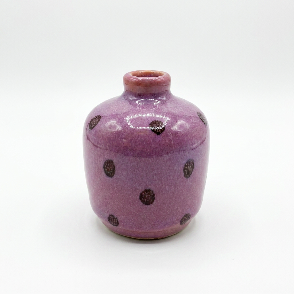 Hand-Painted Stoneware Vases – Reactive Glaze, Multi