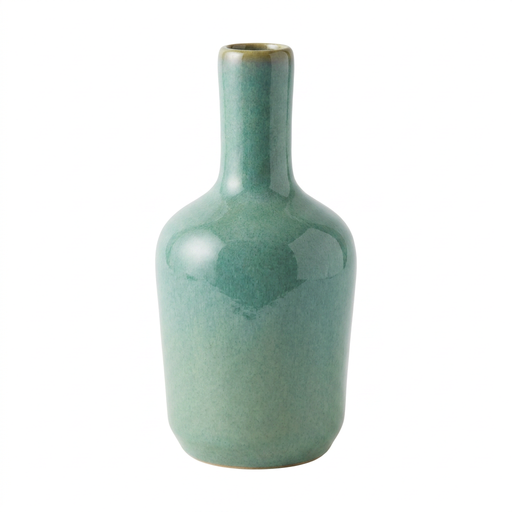 Hand-Painted Stoneware Vases – Reactive Glaze, Multi