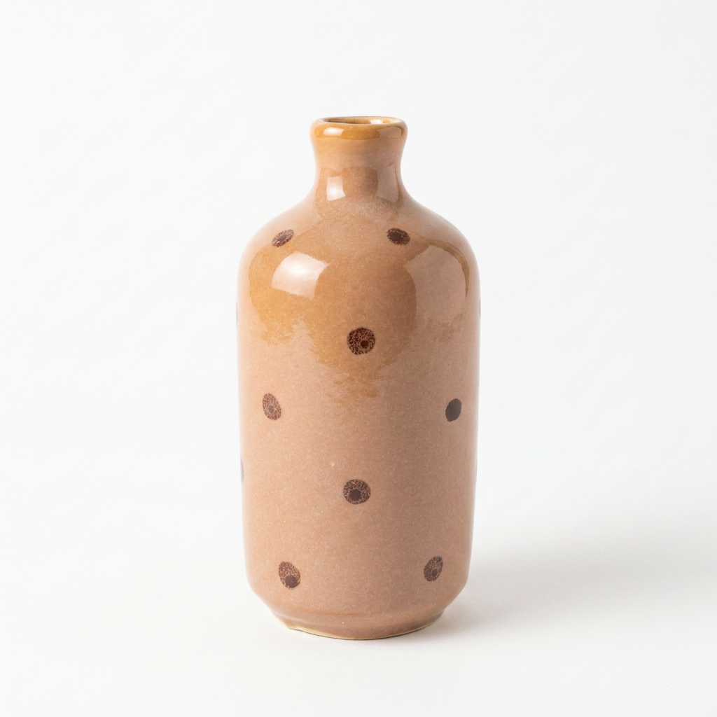 Hand-Painted Stoneware Vases – Reactive Glaze, Multi