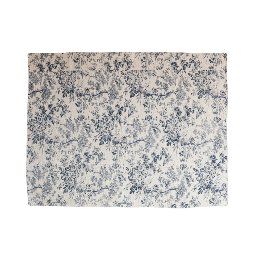 Cotton Chambray Printed Throw