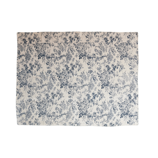 Cotton Chambray Printed Throw