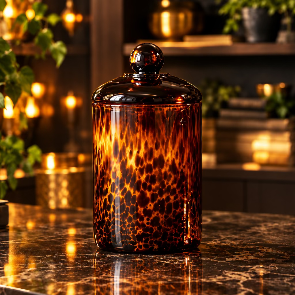 Vintage Glass Match Jars (with matches)