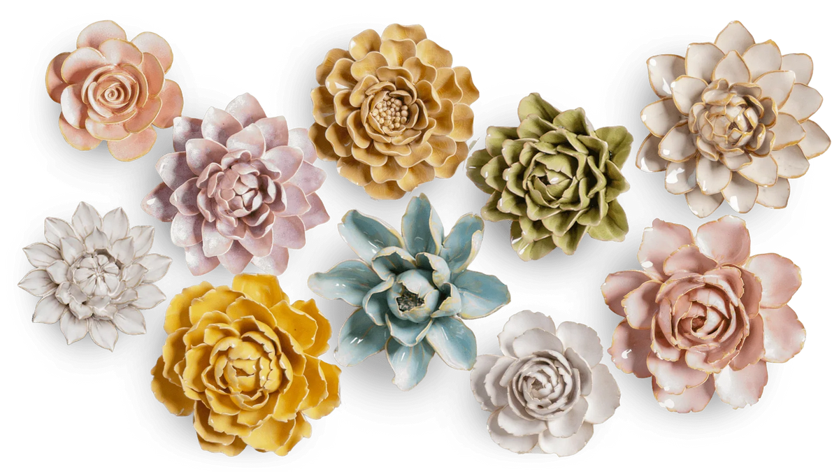 Ceramic Wall Flowers