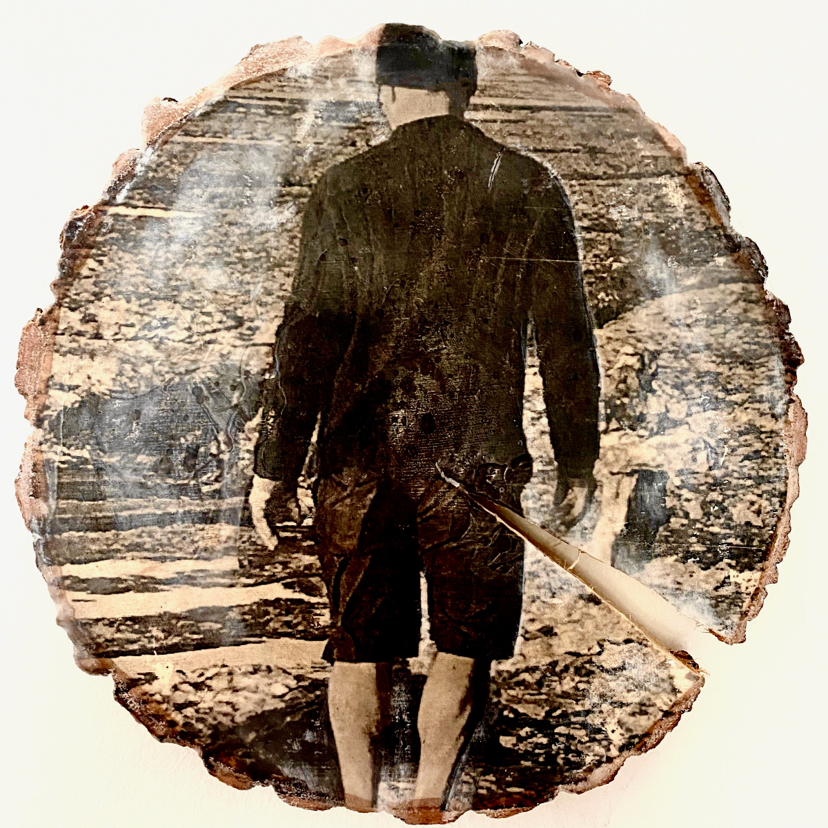 Encaustic Photo Art on Natural Wood