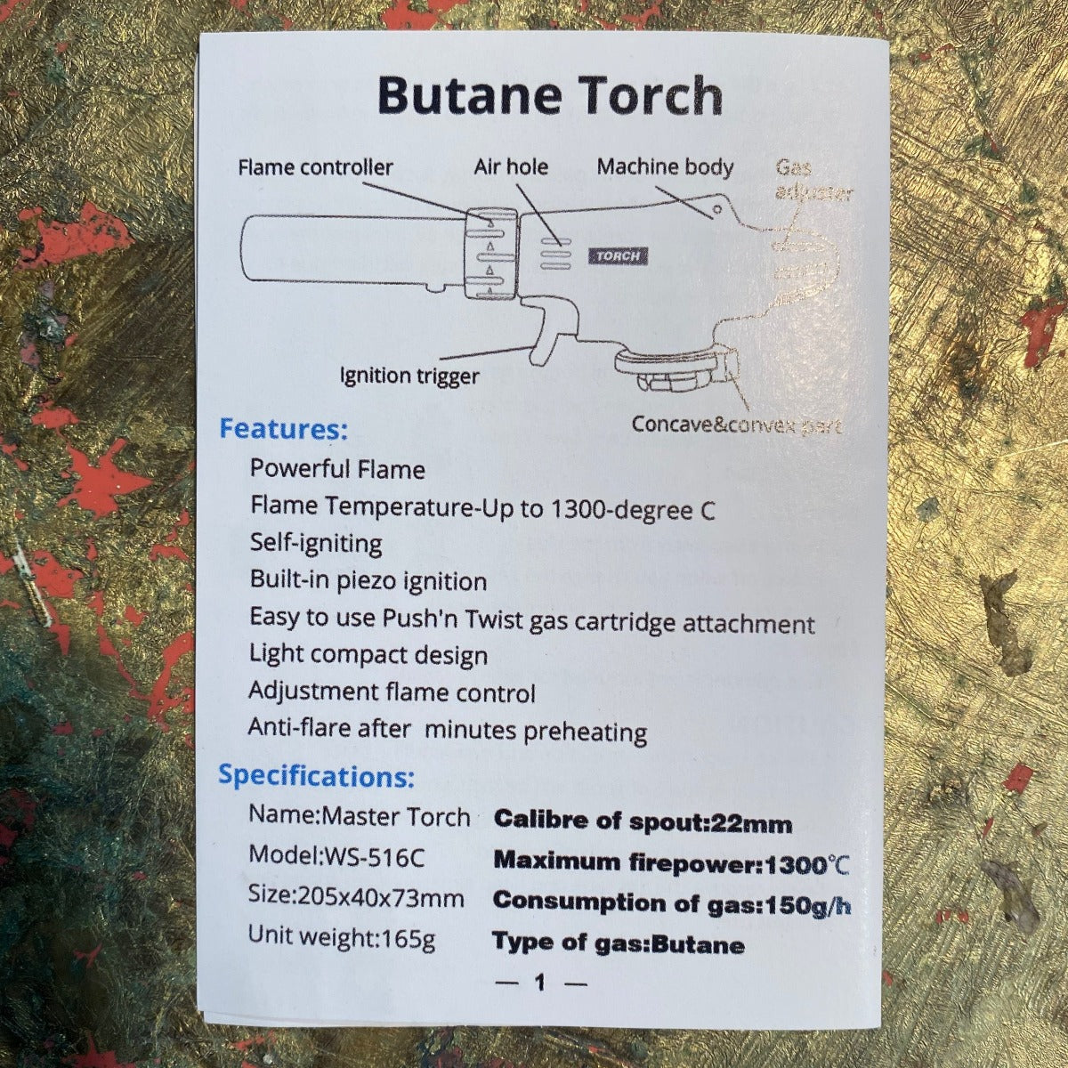 Butane Torch Head
