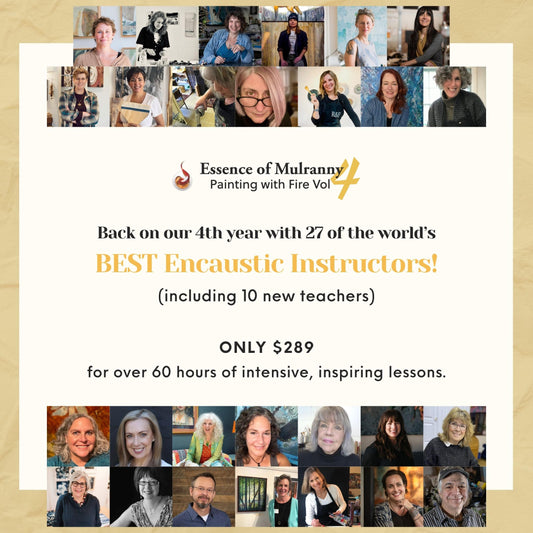 Painting with Fire 2024/25 - A Year-Long Encaustic Journey through e-courses