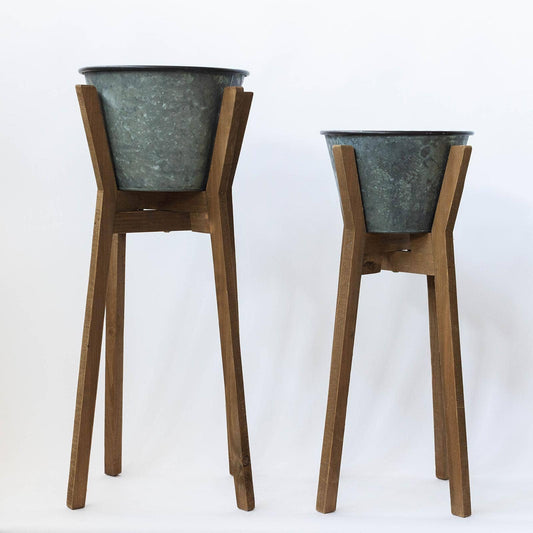 Flower Pot On Stand, Two Sizes