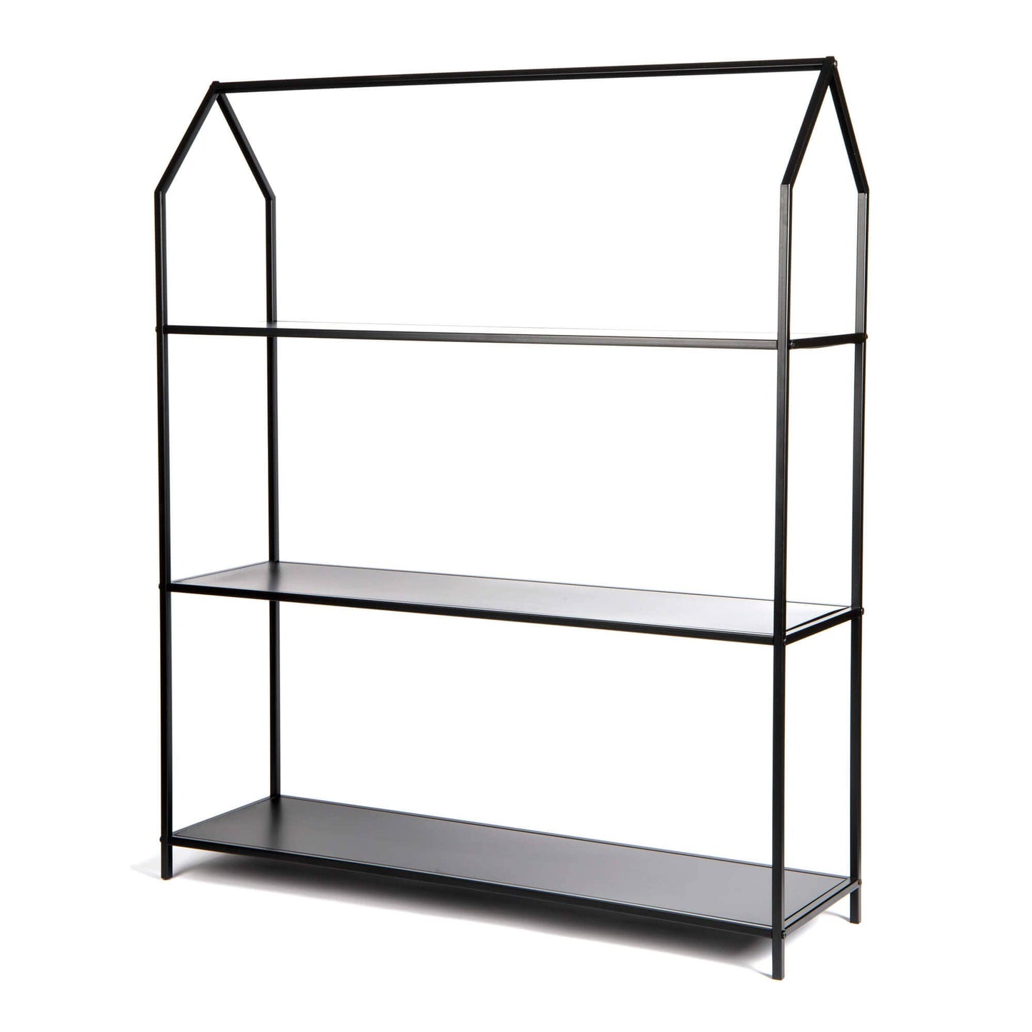 RECT BLACK METAL HOUSE FRAME DISPLAY SHELF KD