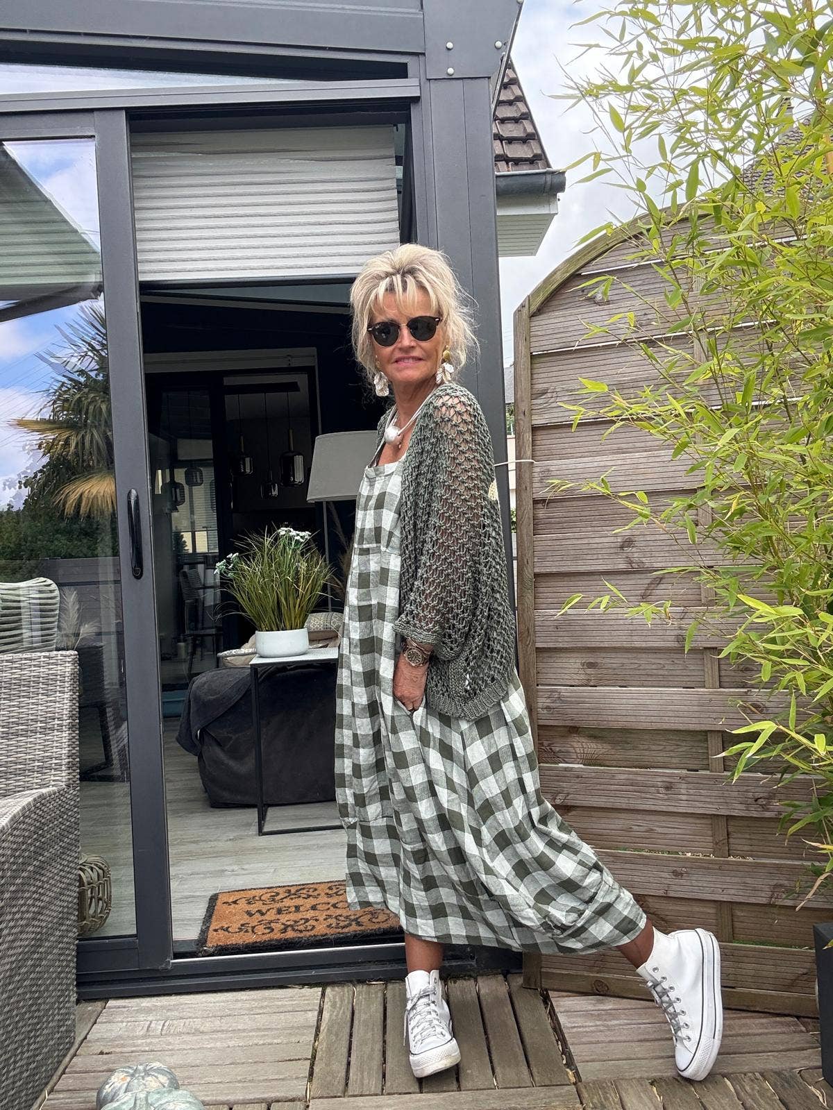 LINEN DRESS Gingham