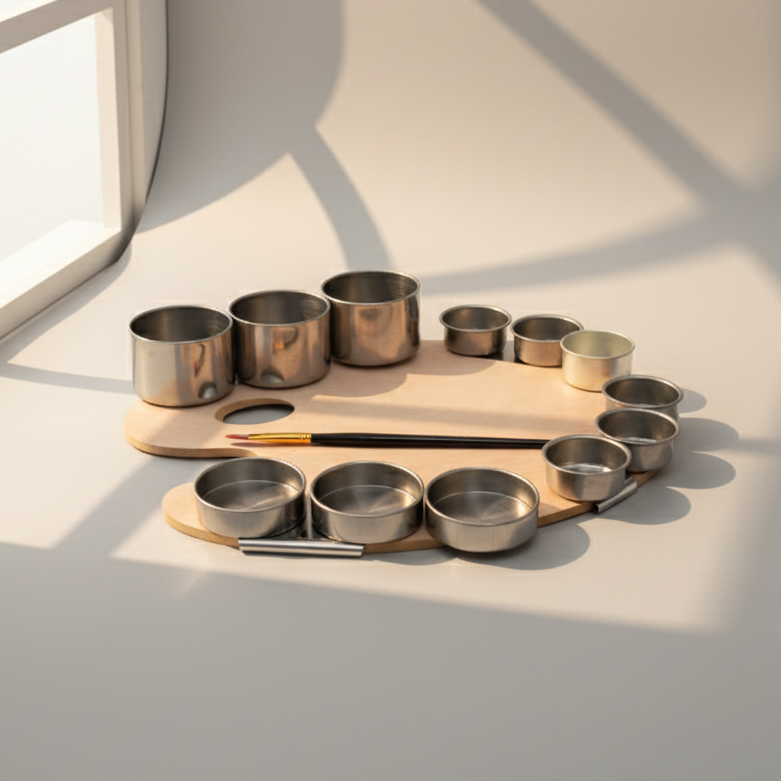 Stainless Steel Palette Cup With Clip