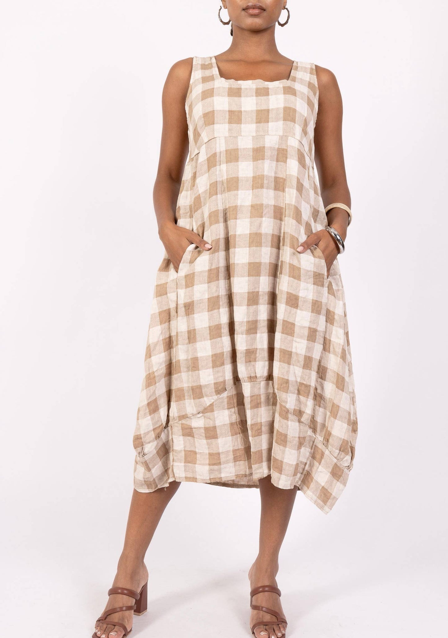 LINEN DRESS Gingham