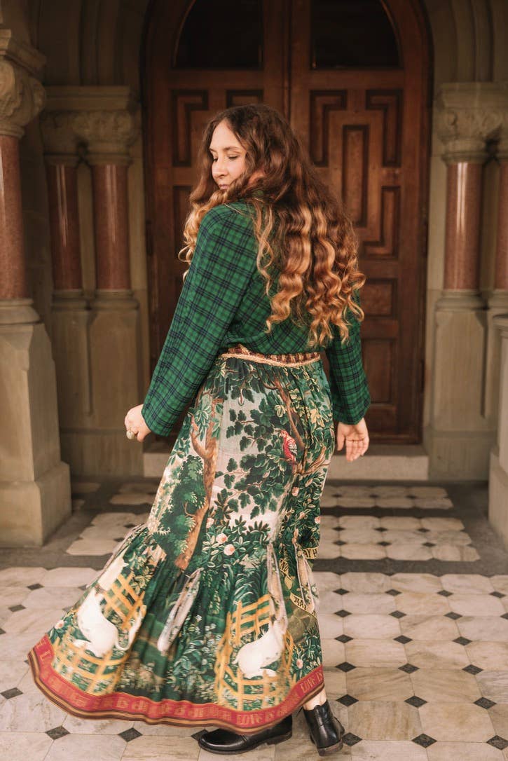 Wildheart Atelier Skirt w/ Pockets, Tassels & Unicorn