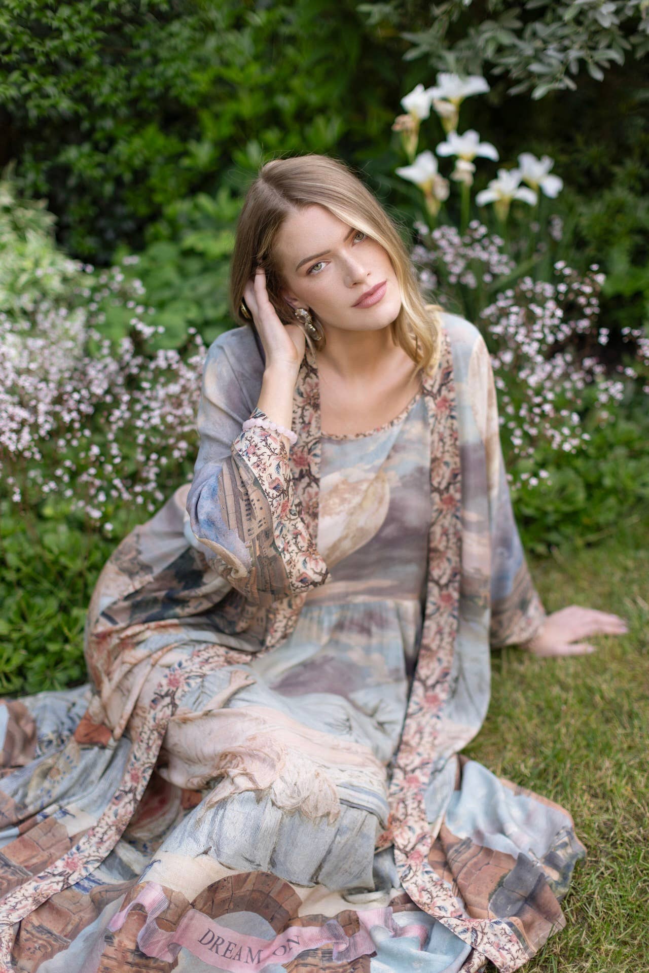 Imaginarium Bohéme Long Slip Dress With Moon