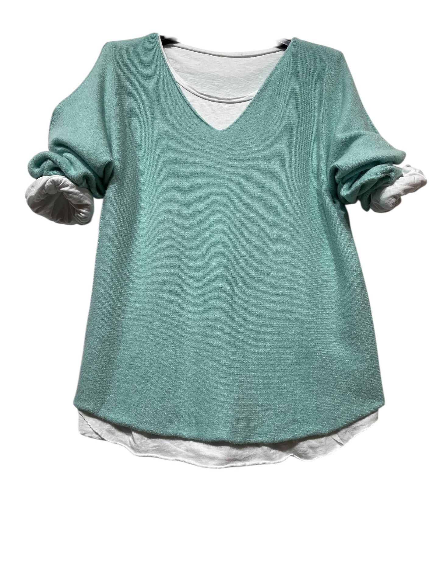 SWEATER, DOUBLE PIECES MADE IN ITALY: MOLE