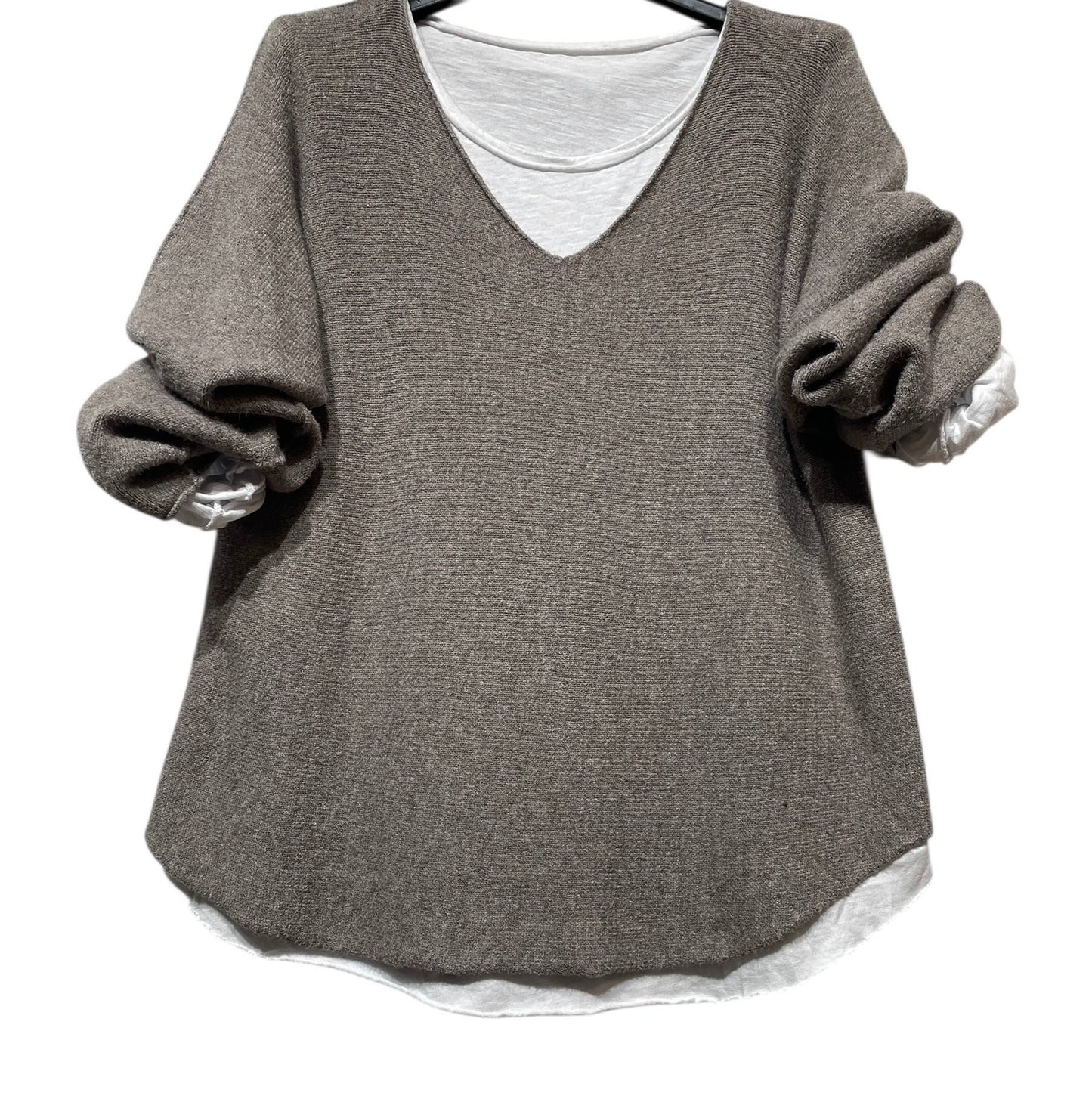 SWEATER, DOUBLE PIECES MADE IN ITALY: MOLE