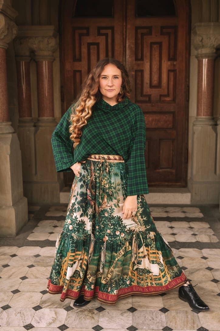 Wildheart Atelier Skirt w/ Pockets, Tassels & Unicorn