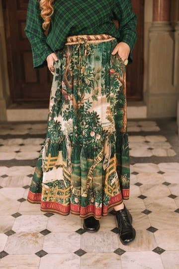 Wildheart Atelier Skirt w/ Pockets, Tassels & Unicorn