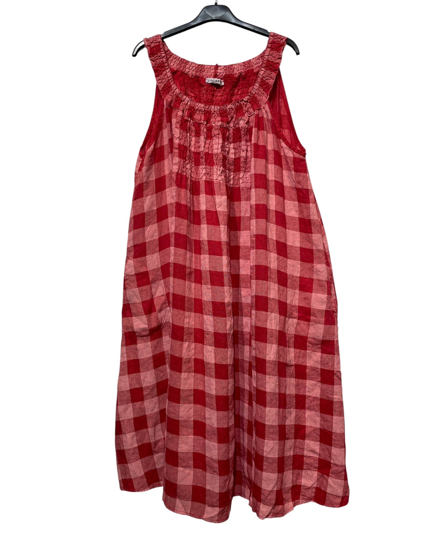 Linen Halter Dress Gingham
