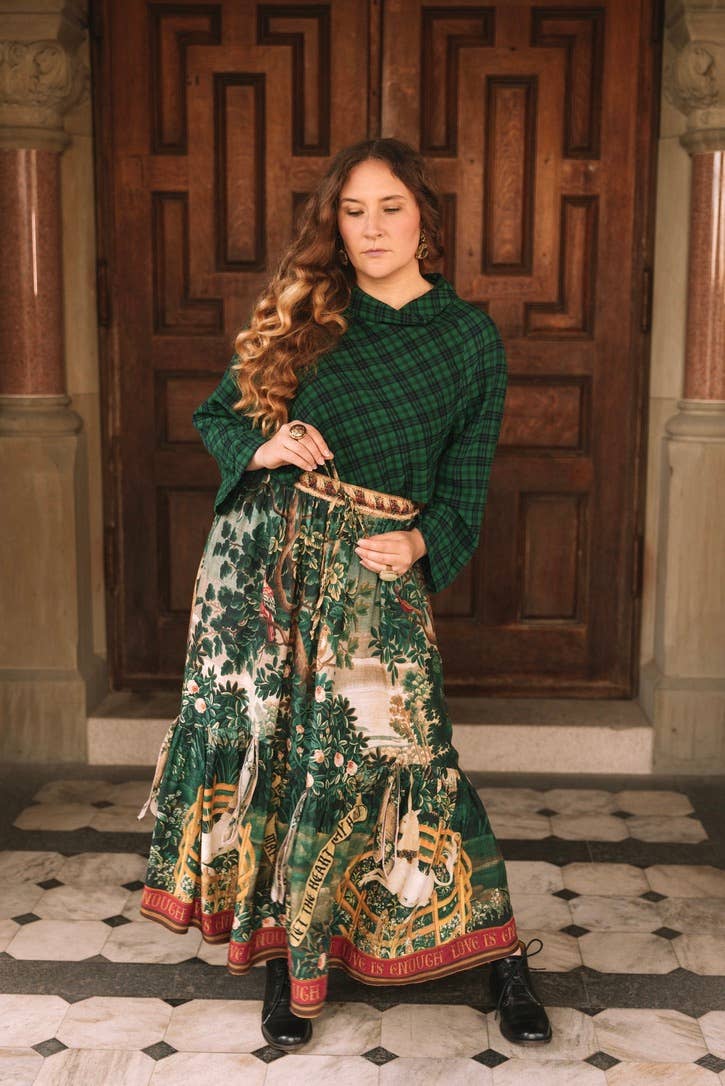 Wildheart Atelier Skirt w/ Pockets, Tassels & Unicorn